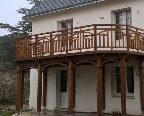 Terrasse surélevée en bois La Baule