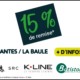 15% de remise sur les fournitures menuiserie K-Line