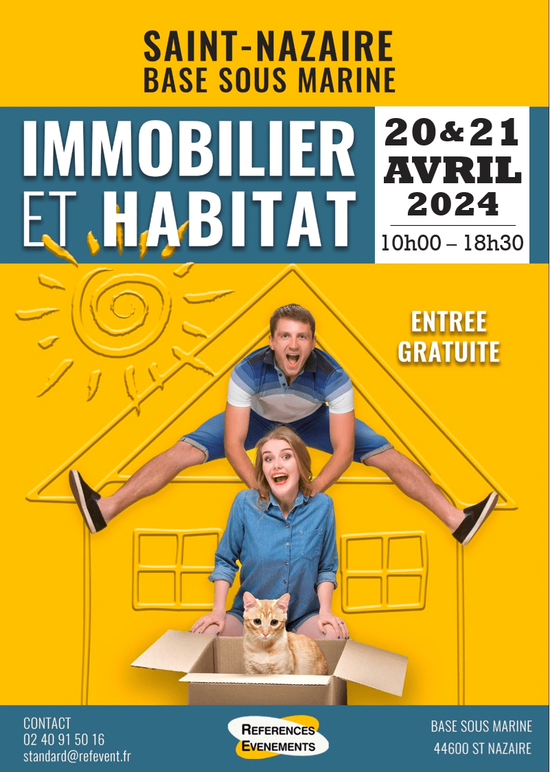 affiche MCO est présent au Salon Immobilier et Habitat de la base sous marine de Saint-Nazaire