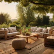Terrasse en bambou